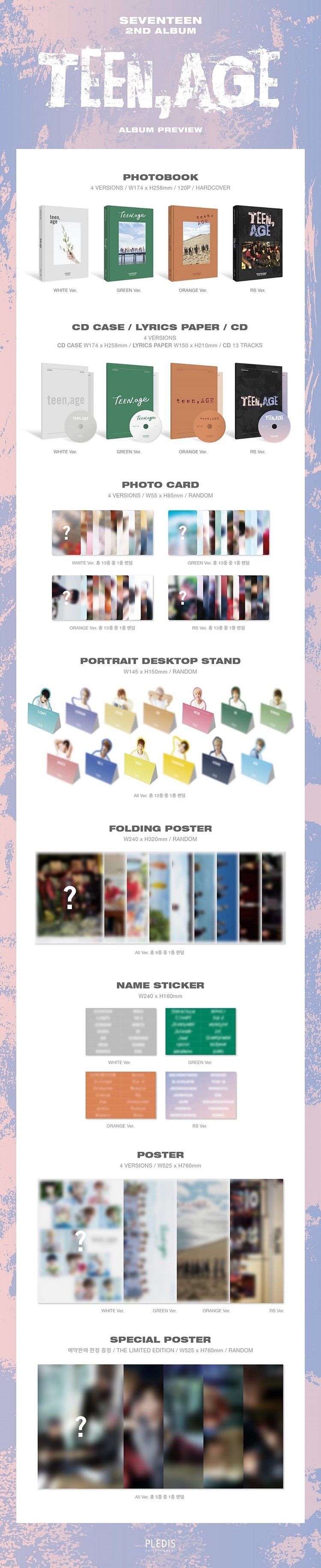 Seventeen – Vol.2 (Teen, Age) – Kpop.ro Shop
