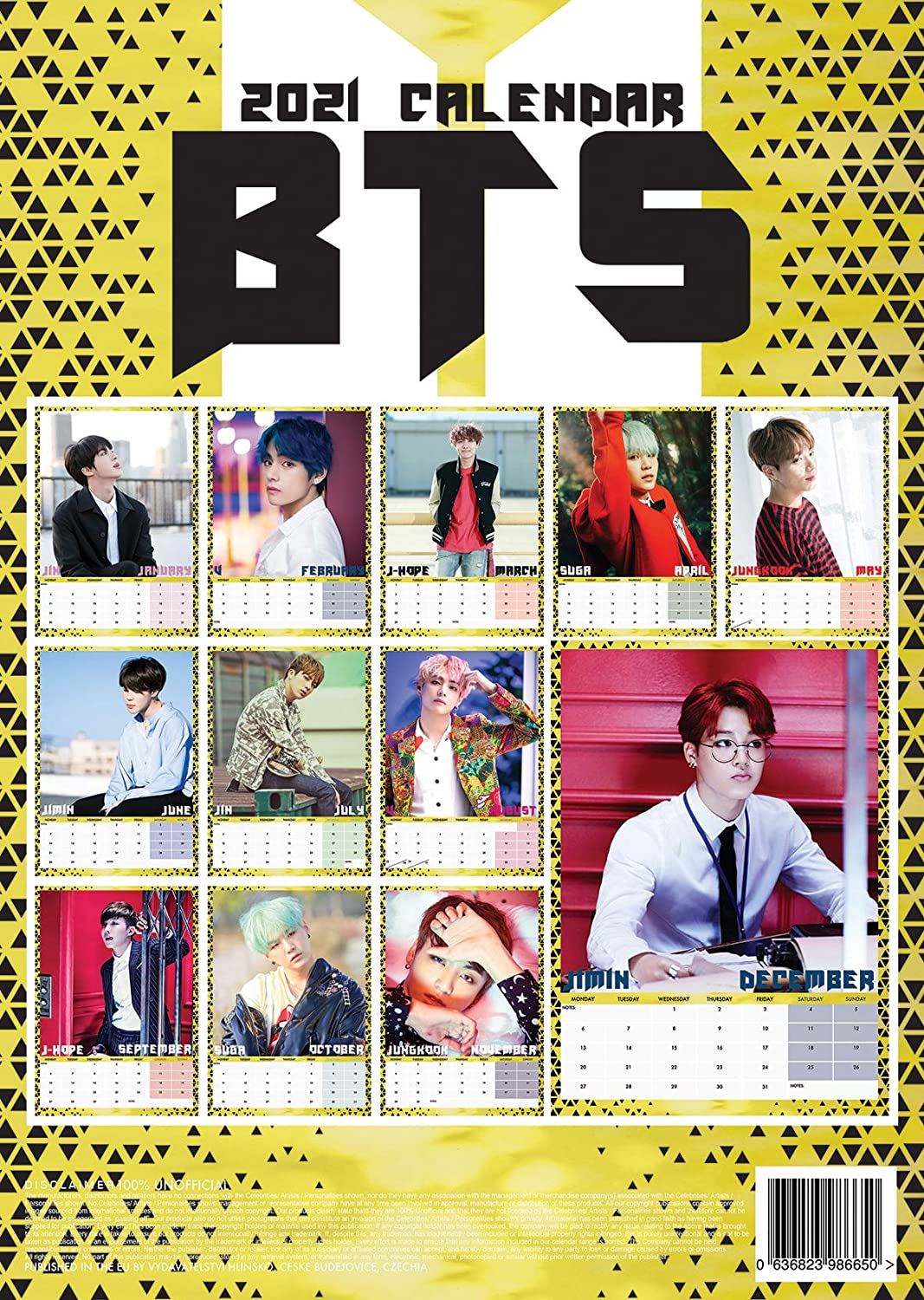 BTS - 2021 Unofficial Calendar - Kpop.ro Shop