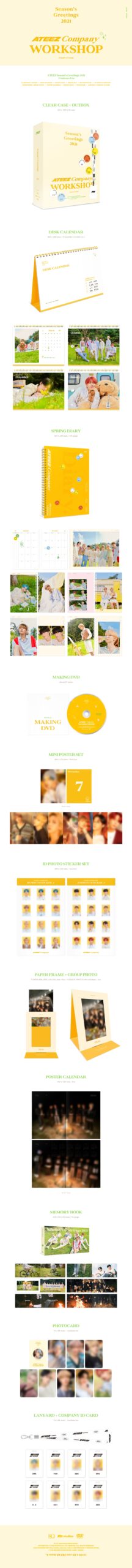 ATEEZ  2021  SEASON'S  GREETINGS(バラ売り可) Ateez – 2021 Season's Greetings – Kpop.ro Shop