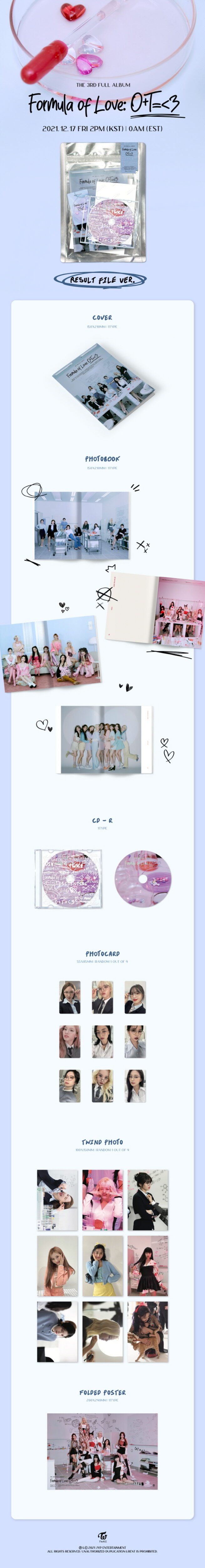 Twice – Formula Of Love: O+T=<3 (Result File Version) – Kpop.ro Shop