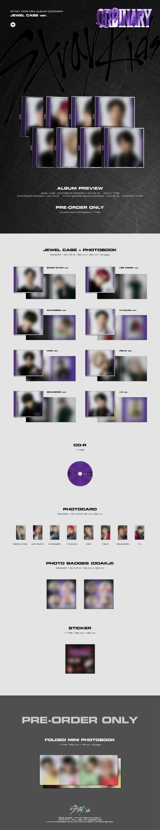 Stray Kids – Oddinary (Jewel Case Version) Random Cover – Kpop.ro Shop