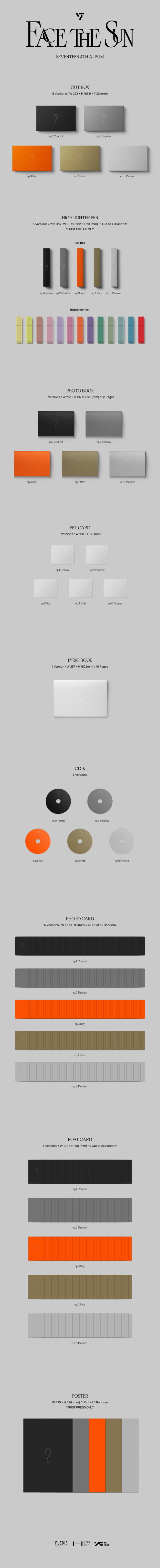 Seventeen – Face The Sun – Kpop.ro Shop
