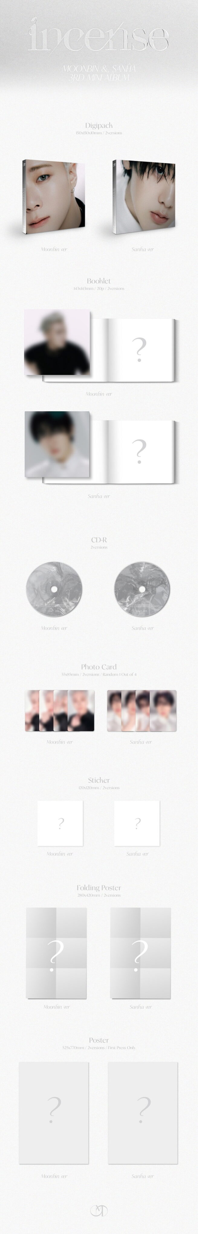 Moonbin & Sanha (Astro) – Incense (3rd Mini Album) Sanha Version