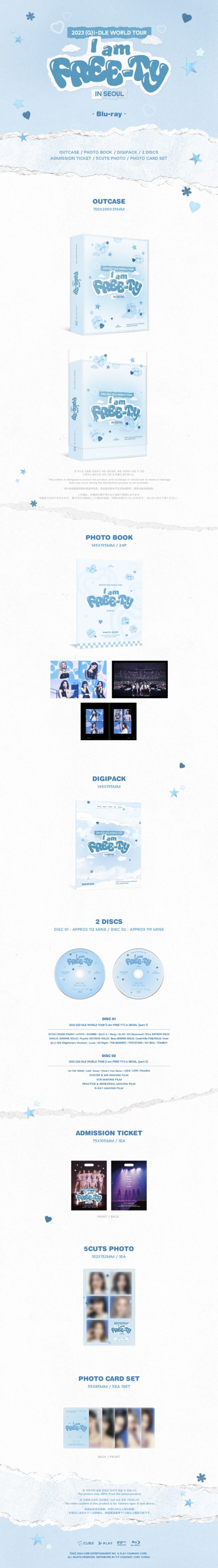 G)I-DLE – 2023 World Tour (I Am FREE-TY) In Seoul (BLU-RAY) – Kpop
