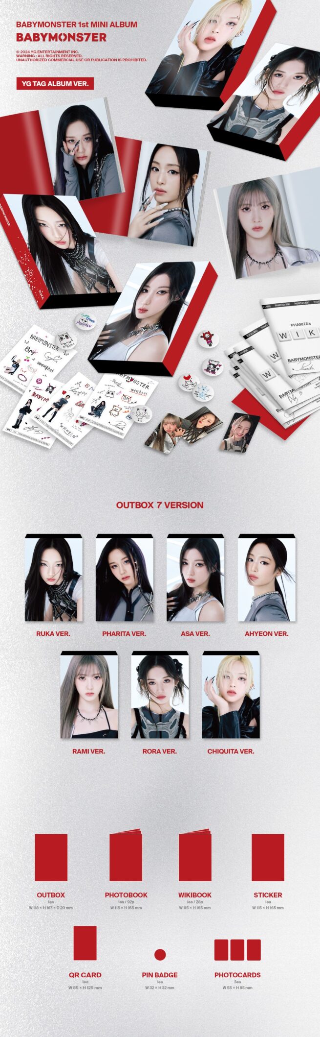 BabyMonster – BabyMons7er (1st Mini Album) QR Ver. (Random) – Kpop