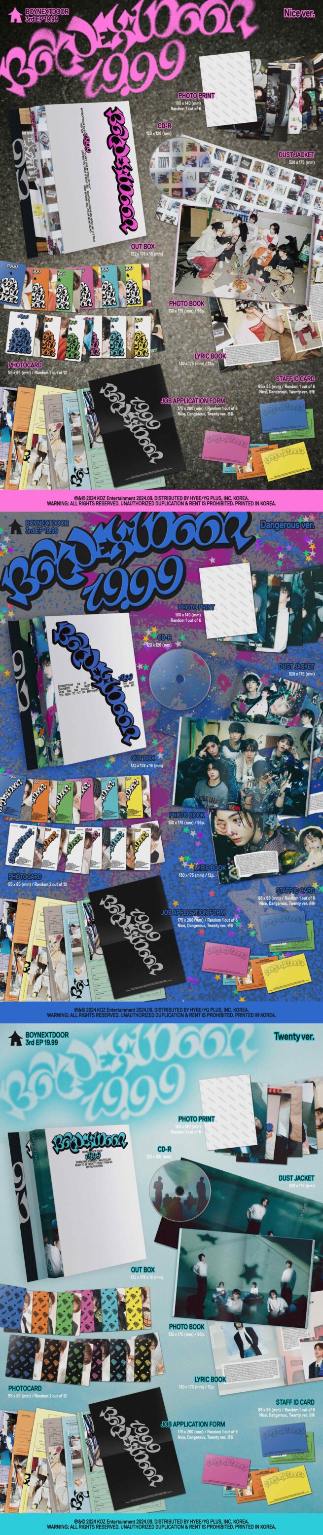 Boynextdoor – 19.99 (3rd EP) – Kpop.ro Shop