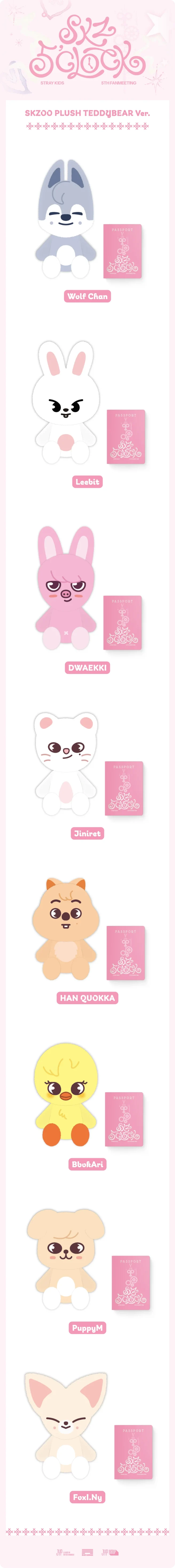 SKZOO – Plush Teddybear (5'clock) – Kpop.ro Shop