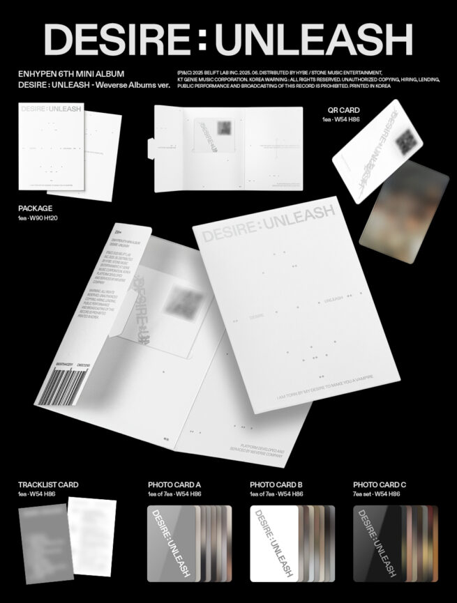 Enhypen – Desire : Unleash (Weverse Albums Version) – Kpop.ro Shop
