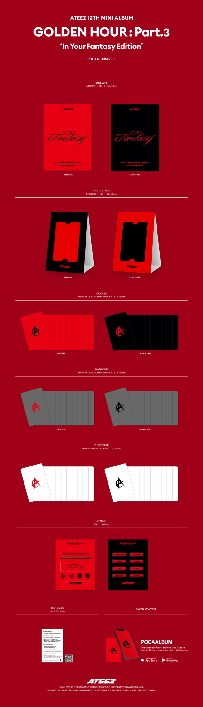 ATEEZ – Golden Hour: Part 3 (In Your Fantasy Edition) Poca Album