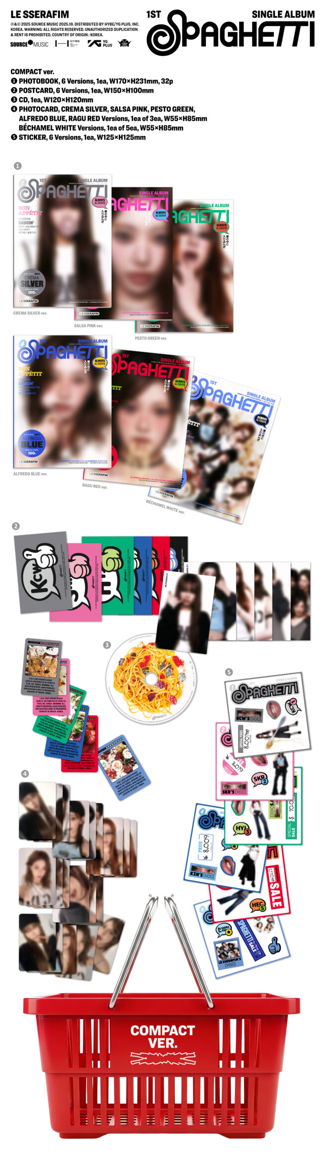 Le Sserafim – Spaghetti (Compact Ver.) Random – Kpop.ro Shop