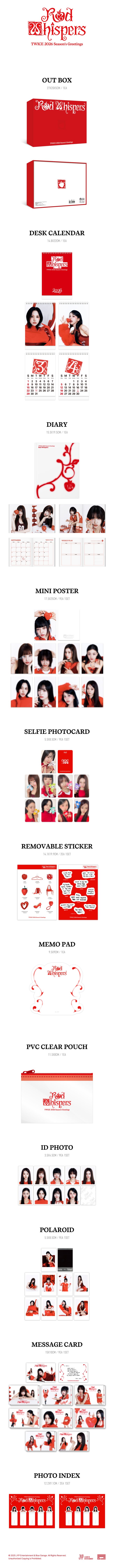 Twice – 2026 Season's Greetings (Red Whispers) Fans Shop Gift