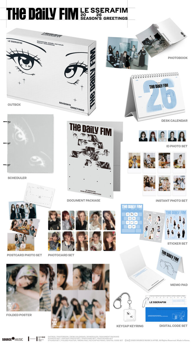 Le Sserafim – 2026 Season's Greetings (The Daily Fim) – Kpop.ro Shop
