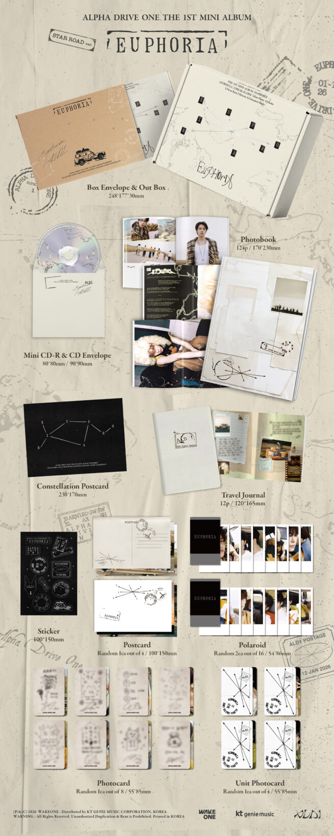 ALD1 EUPHORIA STAR ROAD soundwave サンウォン Alpha Drive One – Euphoria (Star Road Ver.) – Kpop.ro Shop