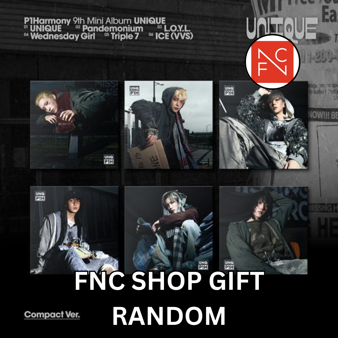 kpop_shop_online_P1Harmony - Unique (Compact Ver.) FNC Shop Gift (Random)-5940508049628