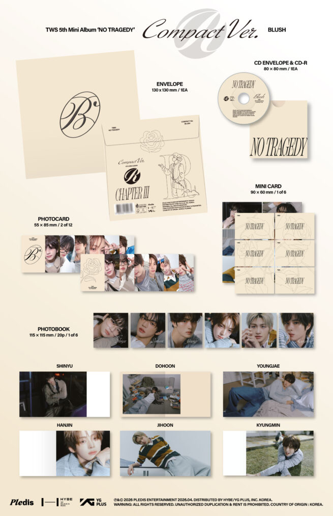 TWS – No Tragedy (Compact Ver.) Blush Version – Kpop.ro Shop