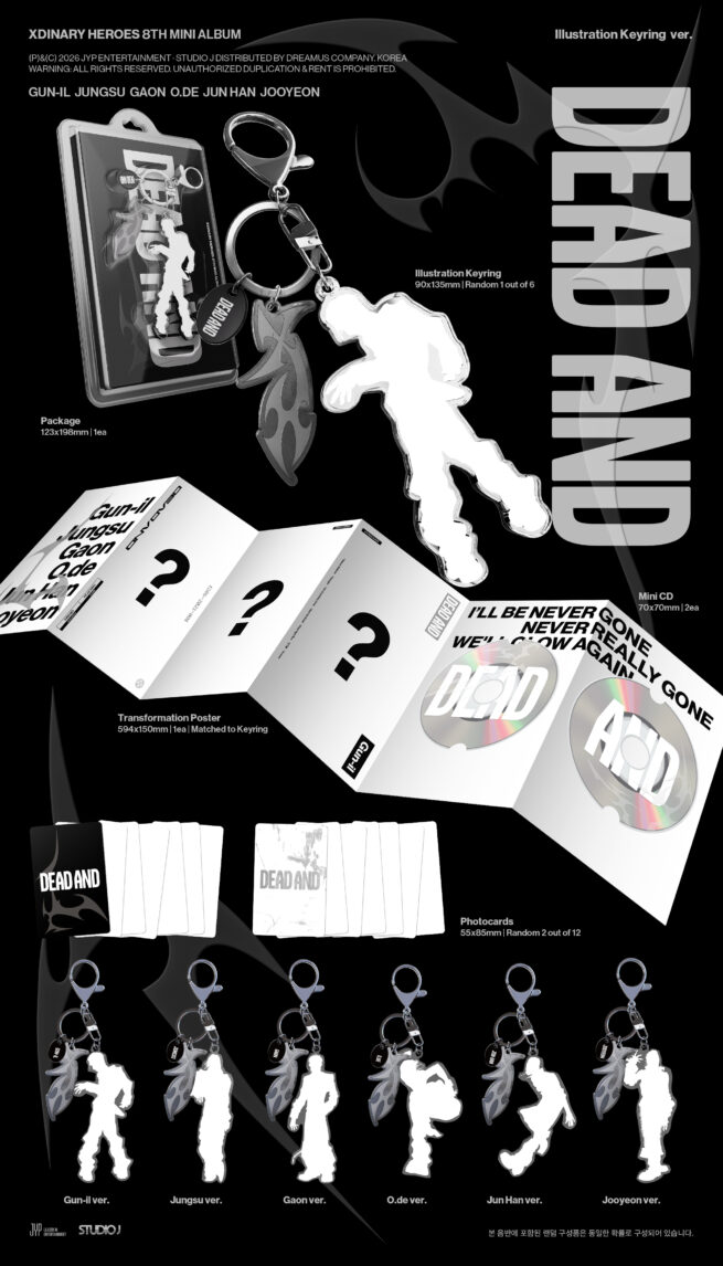 Xdinary Heroes – DEAD AND (Illustration Keyring Ver.) Yes24 Shop