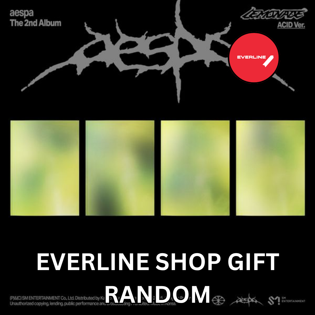 kpop_shop_online_Aespa - Lemonade (Acid Ver.) Everline Shop Gift (Random)-5940508051010