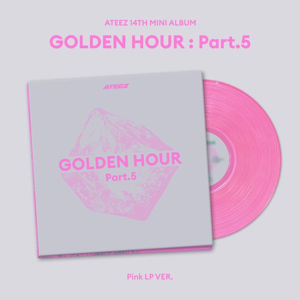 kpop_shop_online_ATEEZ - Golden Hour Part 5 (Pink LP Ver.) LIMITED-8803581204407