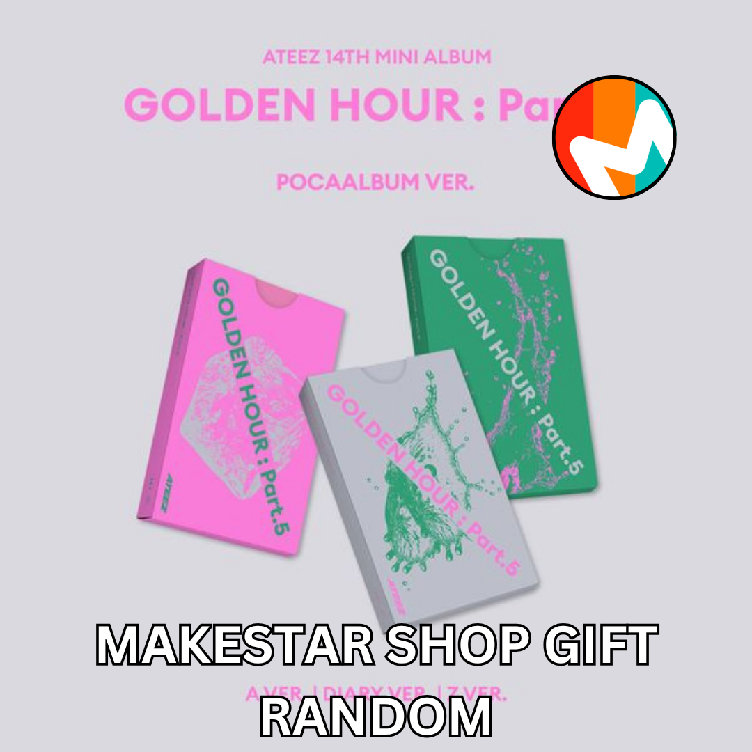 kpop_shop_online_ATEEZ – Golden Hour Part 5 (Makestar Shop Gift) Poca Album (Random)-5940508053021